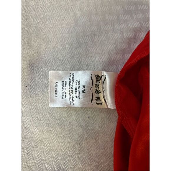 Dog Supply red faux silk pajamas set men’s medium rn#167813 Snoop Lounge - Picture 8 of 16